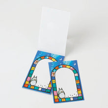 قم بتحميل الصورة في عارض الصور، Ghibli Museum Original Totoro Stained Glass Notepad - Ghibli Museum Limited