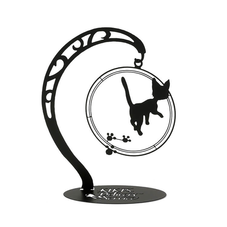 Ghibli Museum Original Metal Stand "Kiki's Delivery Service Jiji" - Ghibli Museum Limited