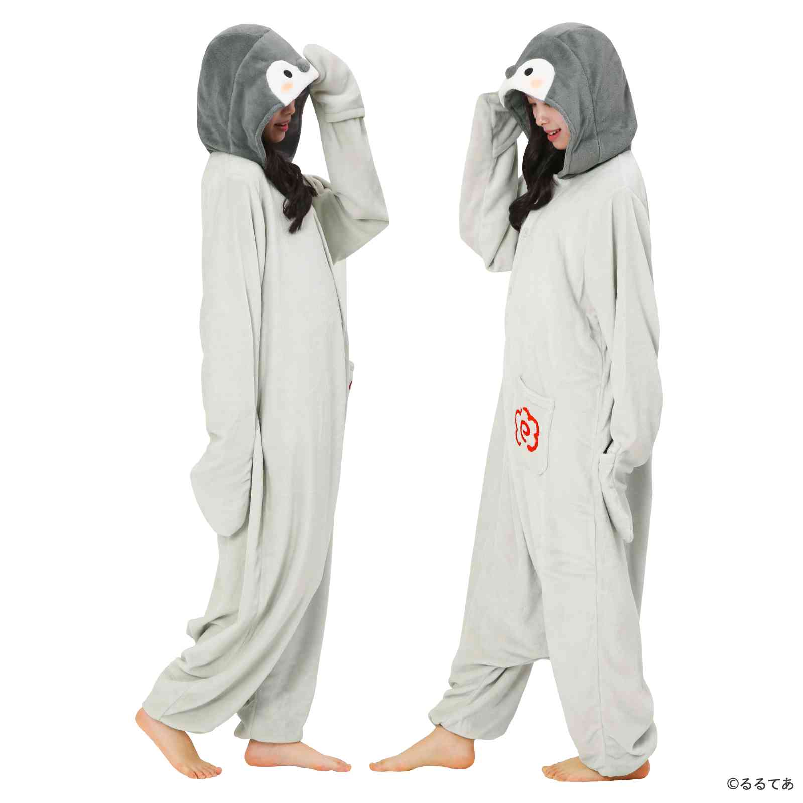 Sazac Koupen-chan Kigurumi Onesie Costume Coral Fleece One Size