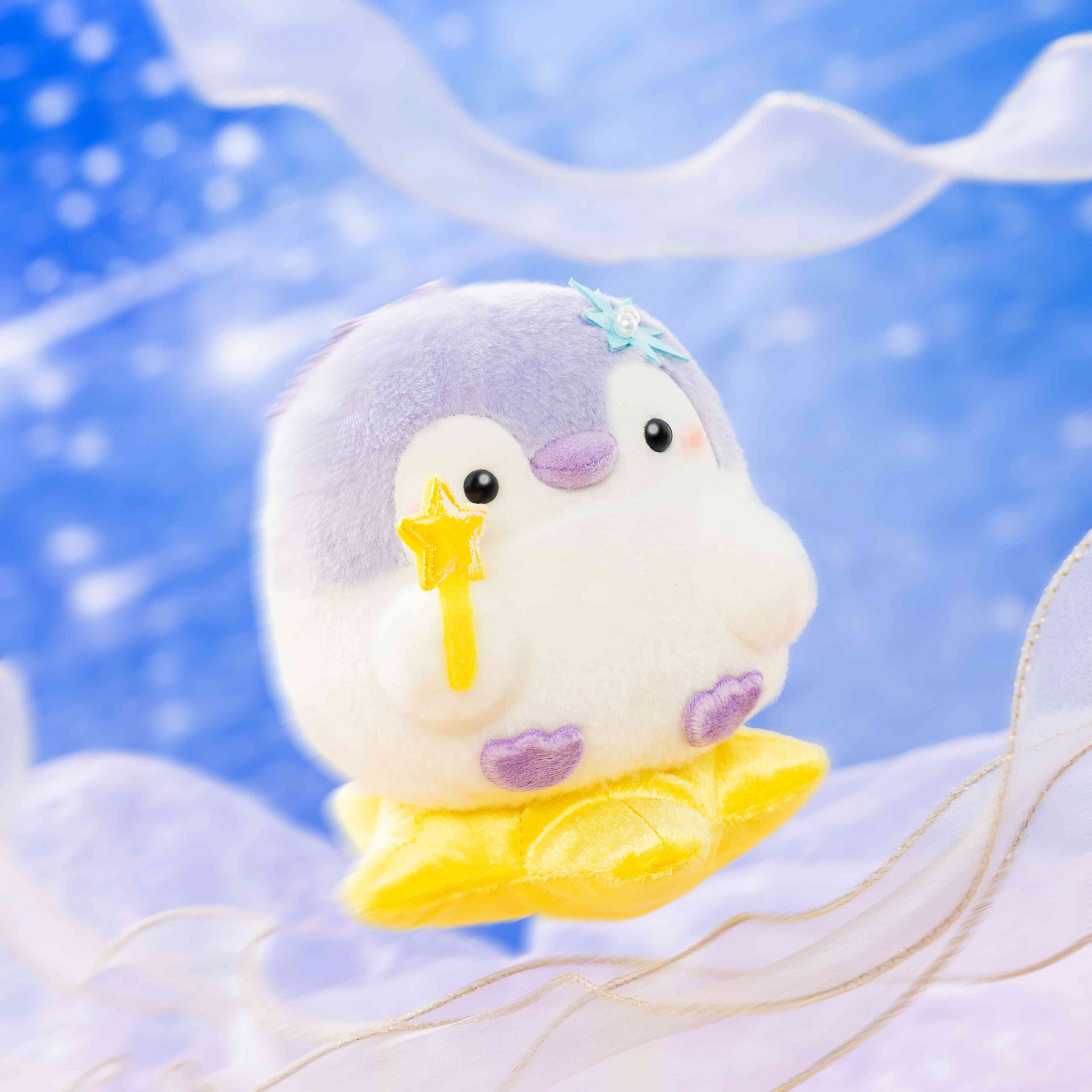 Koupen-chan Riding on a Twinkling Star Plush Mascot Toy