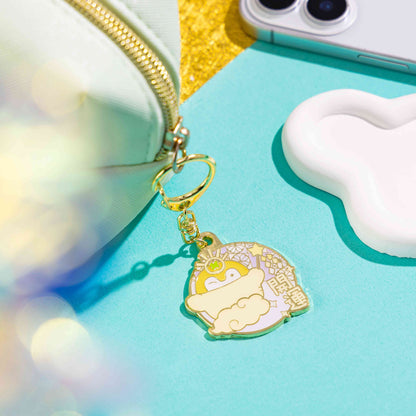 Koupen-chan Divine Luck Metal Keychain Good Luck Charm