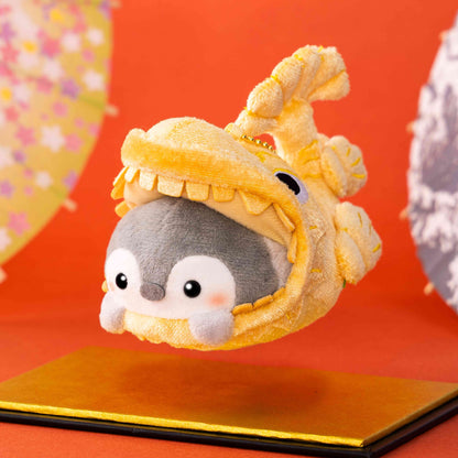 Koupen-chan Shachihoko Lying Down Plush Mascot Golden Toy 4.3in