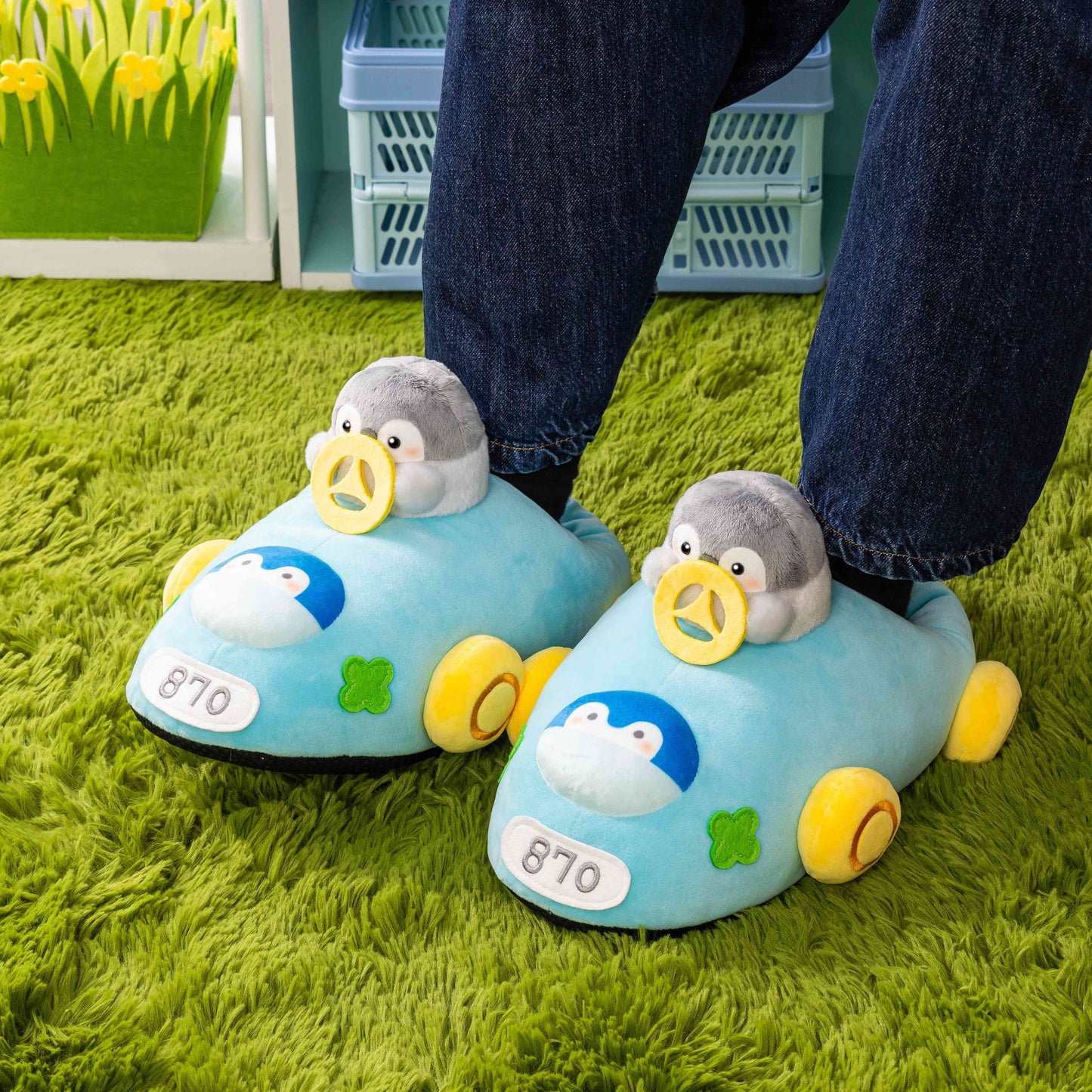 Koupen-chan Plush Room Shoes Soft Character Slippers One Size