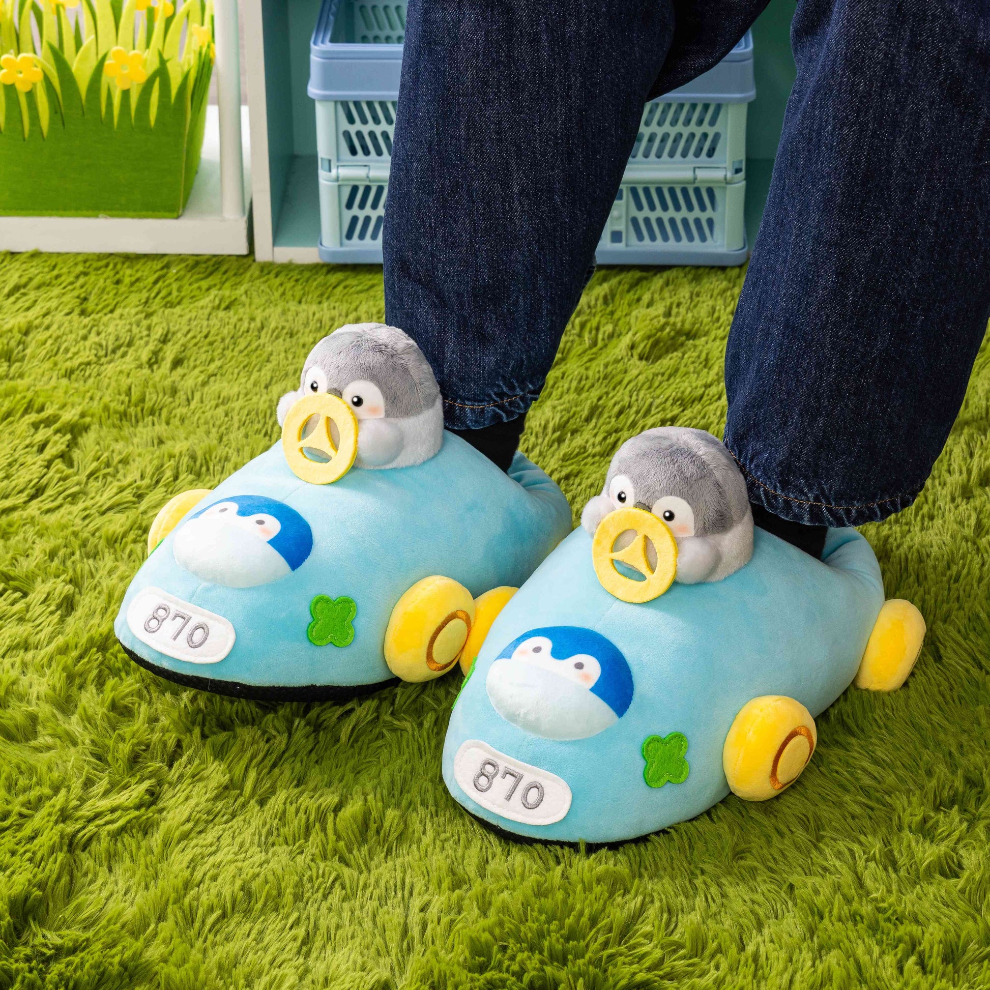 Koupen-chan Plush Room Shoes Soft Character Slippers One Size