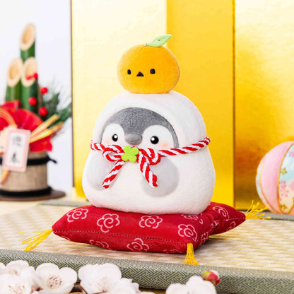 Gray Parka Service Koupen-chan Kagami Mochi Plush Stuffed Toy 7-Inch