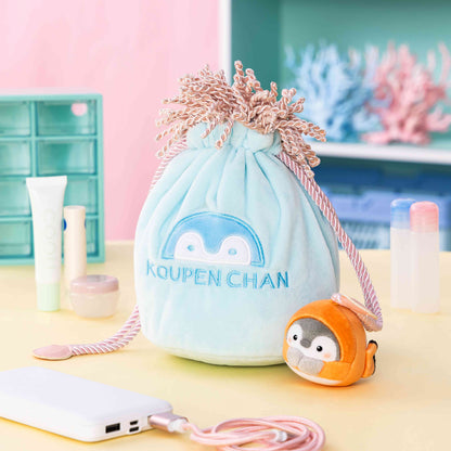 Koupen-chan Anemone Drawstring Pouch with Mascot Plush