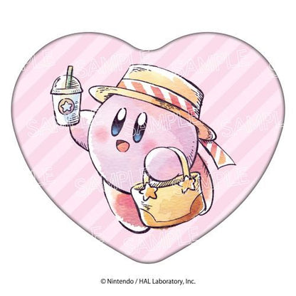 Kirby's Dream Land Kirby Sunny Day Mochimochi Heart Cushion (Design 1)