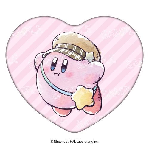 Kirby's Dream Land Kirby Sunny Day Mochimochi Heart Cushion (Design 2)