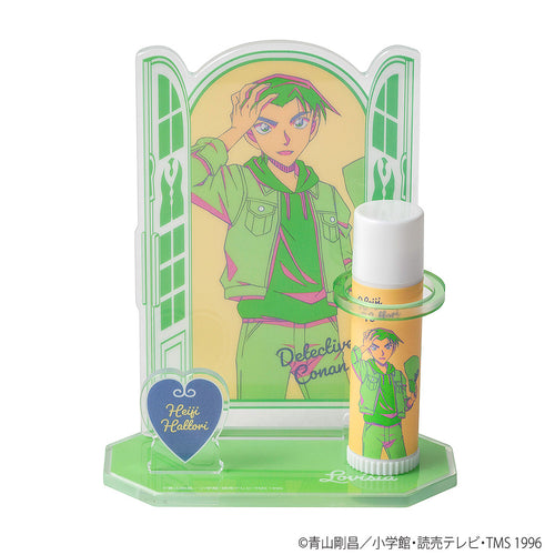 Detective Conan Lip Cream & Lip Stand Set (Citrus Mint Flavor) - Heiji Hattori