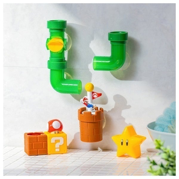 Takara Tomy Super Mario Bath Toy Pipe Set with Accessories