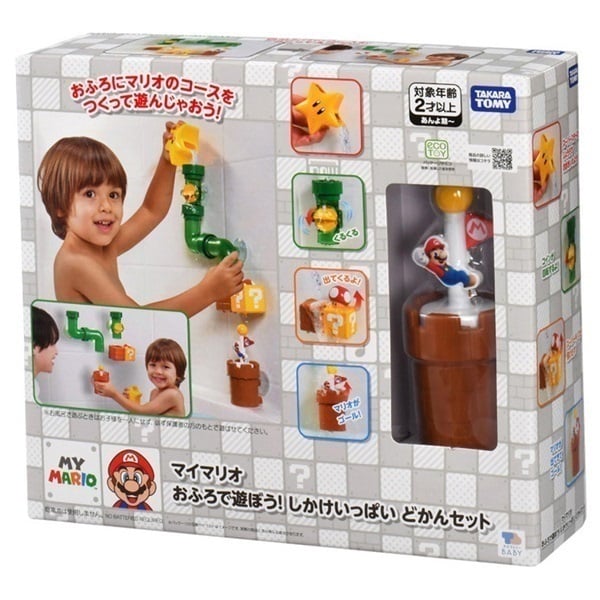 Takara Tomy Super Mario Bath Toy Pipe Set with Accessories