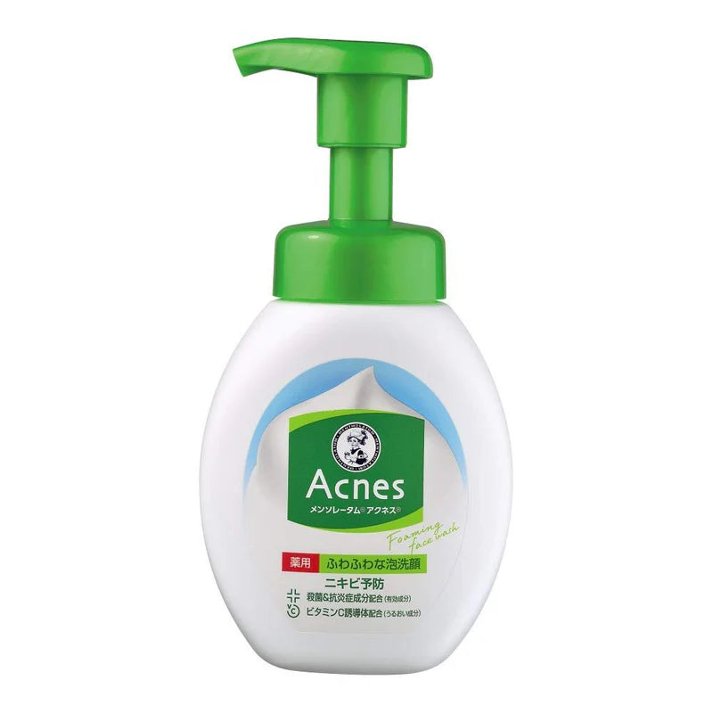 ROHTO Mentholatum Acnes Medicated Fluffy Foam Facial Wash (160mL)