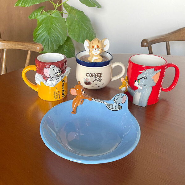 Tom and Jerry Kitchen War Porcelain Plate 6.7-inch Jerry Tuffy
