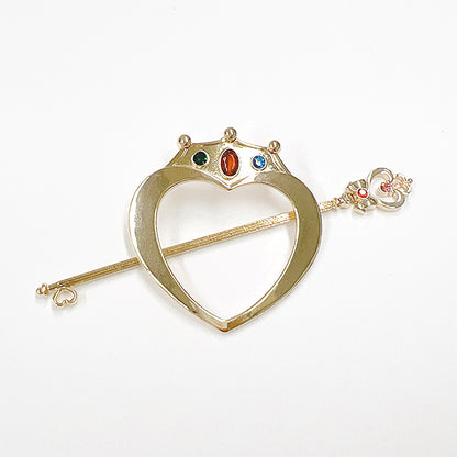 Sailor Moon Chibi Moon compact & Space-time key hair stick - Sailor Moon Limited