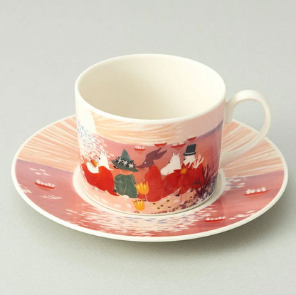 MOOMIN "Ruonto" Cup and Saucer Set Sunset Design (240ml)