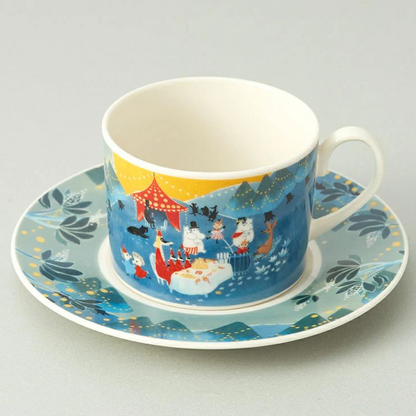 MOOMIN "Ruonto" Cup and Saucer Set, Party (240ml)