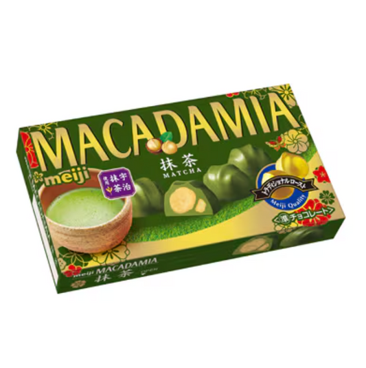 Meiji Macadamia Chocolate Matcha