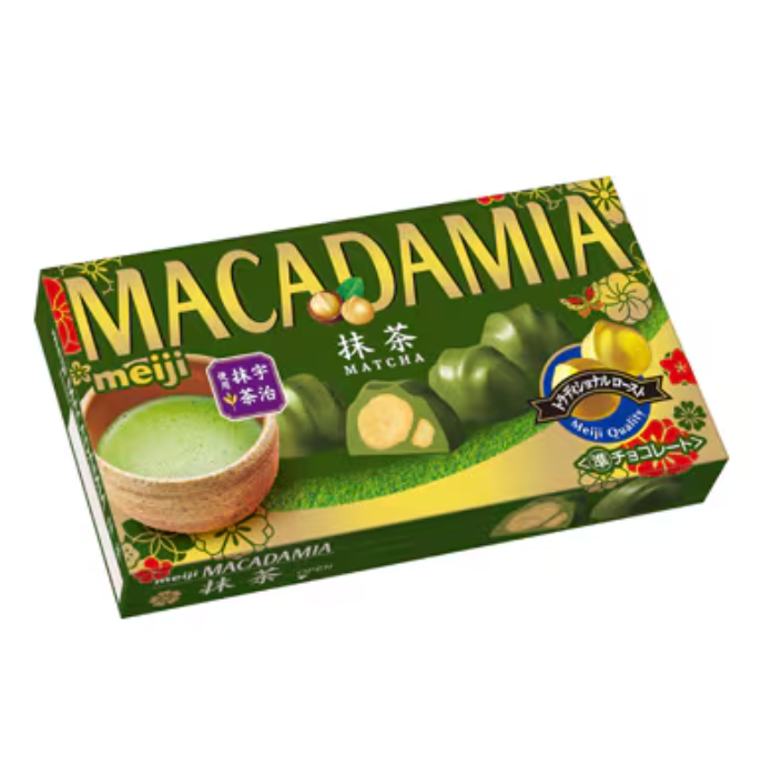 Meiji Macadamia Chocolate Matcha - Yorozuya Store