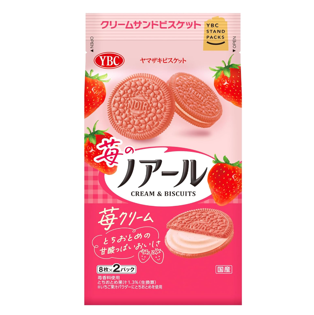 Noir Cream & Biscuit Strawberry (16 pcs)