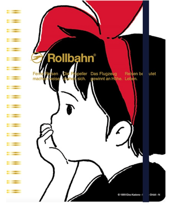 Kiki's Delivery Service Rollbahn Pocket Memo L (White)- Studio Ghibli