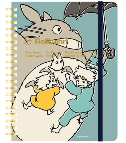 My Neighbor Totoro Rollbahn Pocket Memo L (Blue)- Studio Ghibli