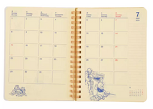 قم بتحميل الصورة في عارض الصور، Winnie the Pooh Calendar &amp; Organizer 2024 - Disney Store Japan Exclusive