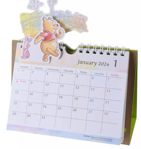 Pooh & Friends Pop-up Desk Calendar 2024 - Disney Store Japan Exclusive