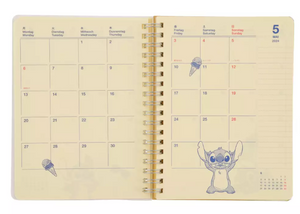 Stitch Rollbahn Notebook Calendar & Organizer 2024 - Disney Store Japan Exclusive
