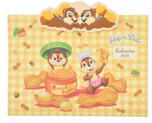 قم بتحميل الصورة في عارض الصور، Chip &amp; Dale Wall Calendar with Clip 2024 - Disney Store Japan Exclusive
