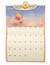قم بتحميل الصورة في عارض الصور، Pooh &amp; Friends Wall Calendar with Clip 2024 - Disney Store Japan Exclusive