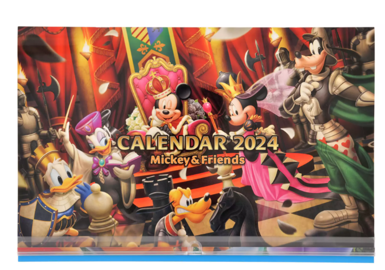 Disney Character Wall Calendar 2024 - Disney Store Japan Exclusive