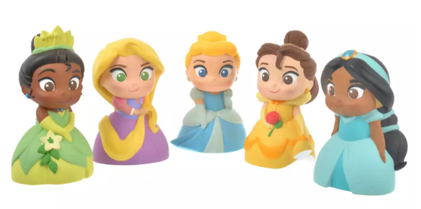 Disney Princess 5 Bath Figure Set - Disney Store Japan Exclusive