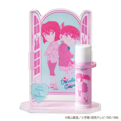 Detective Conan Lip Cream & Lip Stand Set (Citrus Mint Flavor) - Conan & Haibara