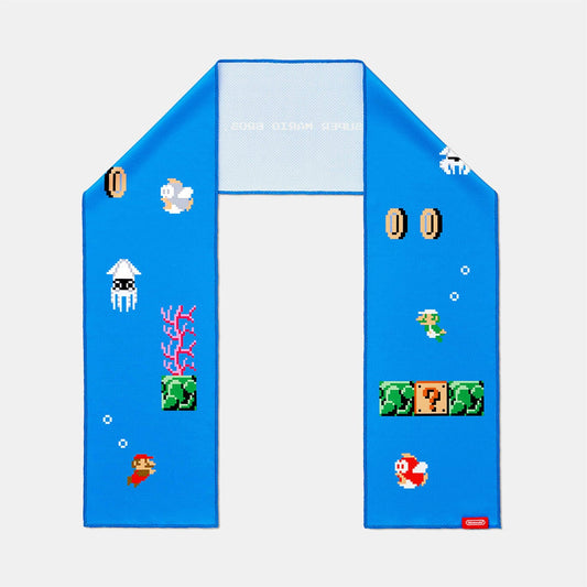 Super Mario Travel Underwater Course Cool Towel NSL_8_AAABE