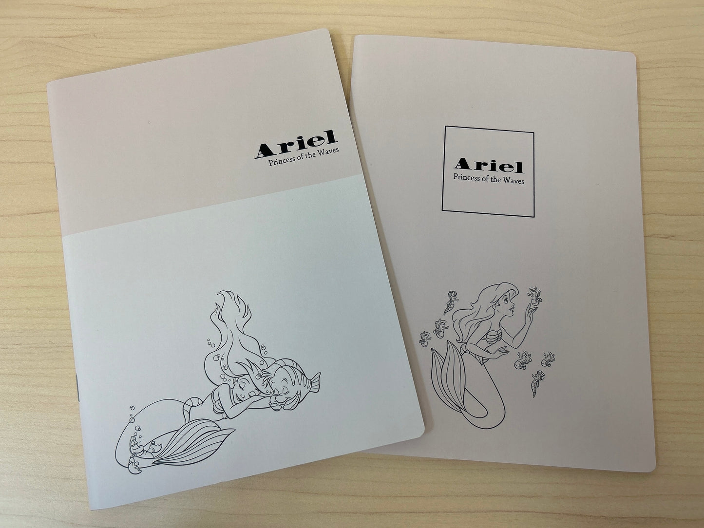 The little Mermaid Ariel Notebook Set of 2- Disney Store Japan