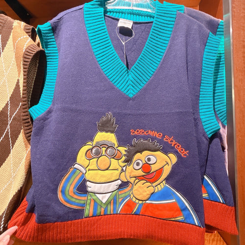 Sesame Street Knit Vest Free size(Universal Studio Japan Limited Edition)