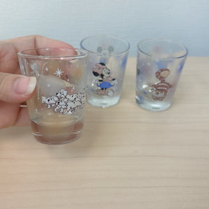 Disney Characters Small Glass Set 3pcs - Disney Store Japan