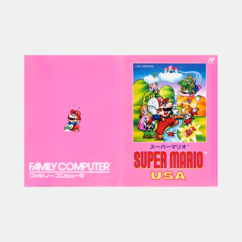 Nintendo Super Mario USA Double Pocket Clear File NSJ_8_A5ABH
