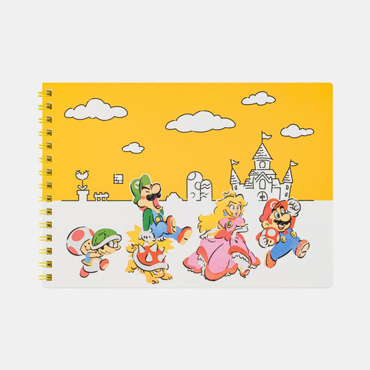 Nintendo Super Mario Family Life A5 Spiral Notebook NSJ_8_ACAA2