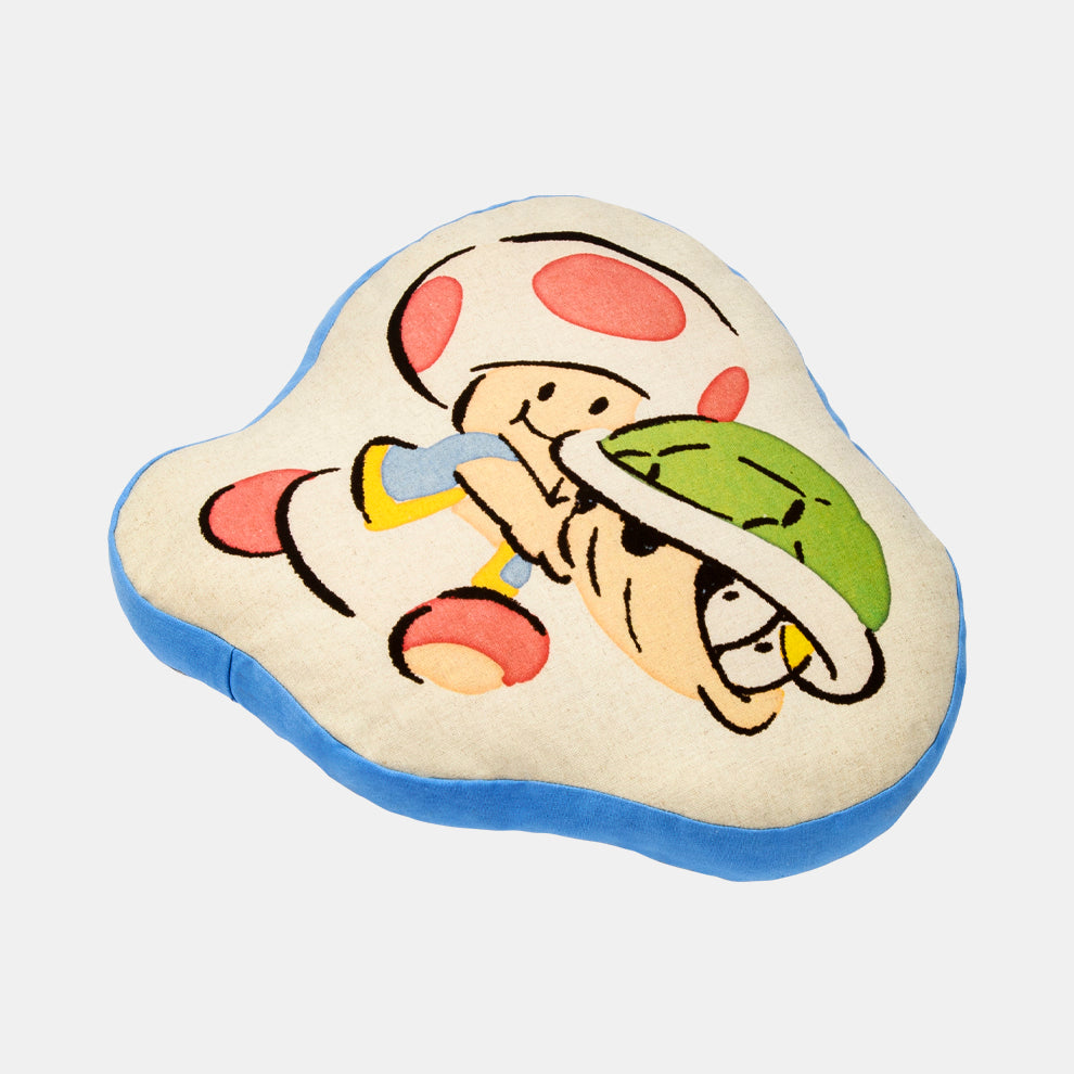 Nintendo Super Mario Family Life Toad Die-Cut Cushion NSJ_8_ACAAW