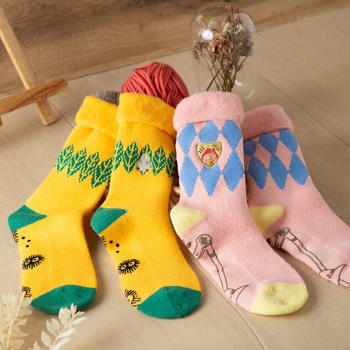My Neighbor Totoro Room Socks Fleece-Lined 23-25cm