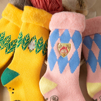 My Neighbor Totoro Room Socks Fleece-Lined 23-25cm