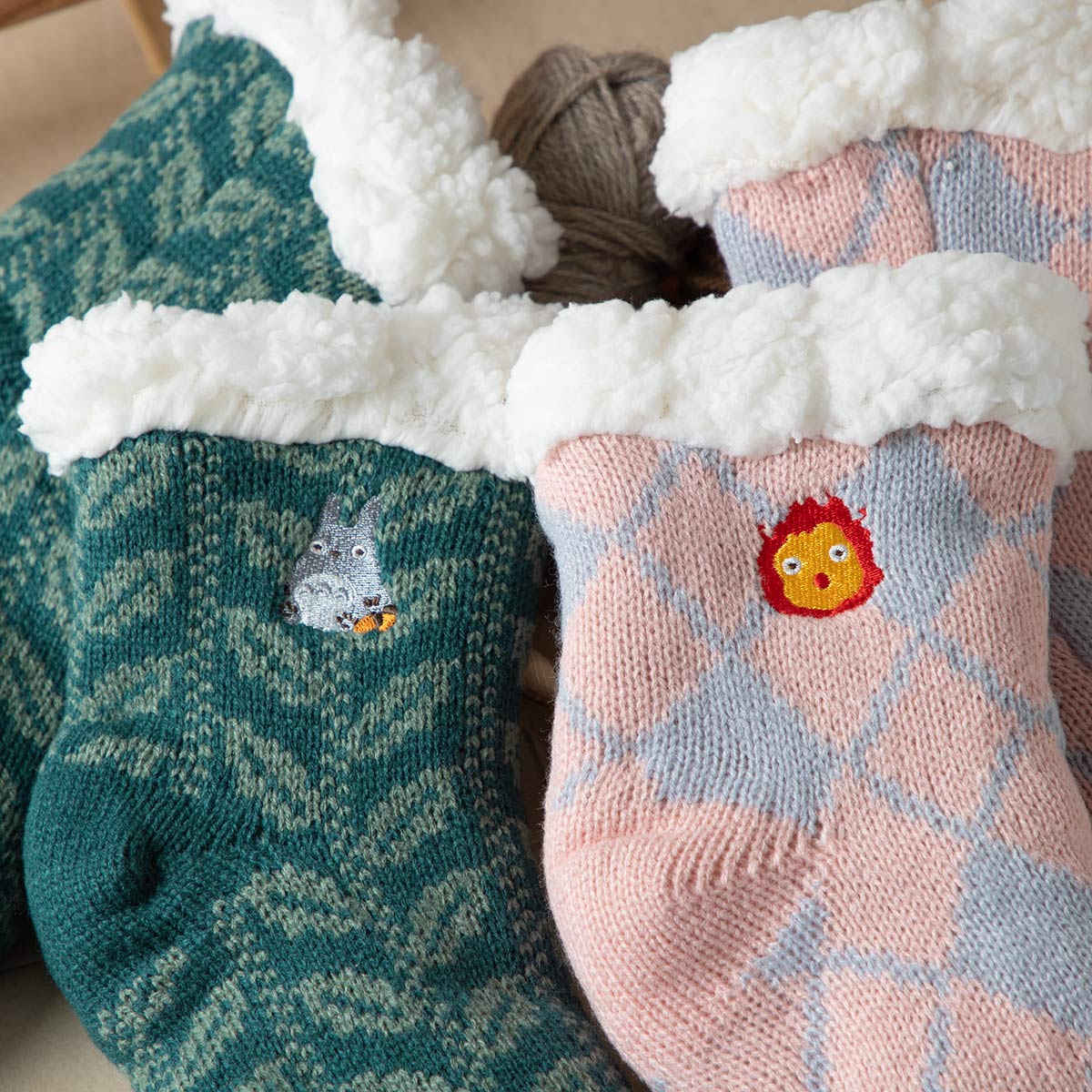 My Neighbor Totoro Room Socks Lined 23-25cm
