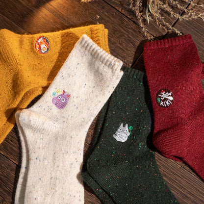 My Neighbor Totoro Color Nep Crew Socks Green 23-25cm
