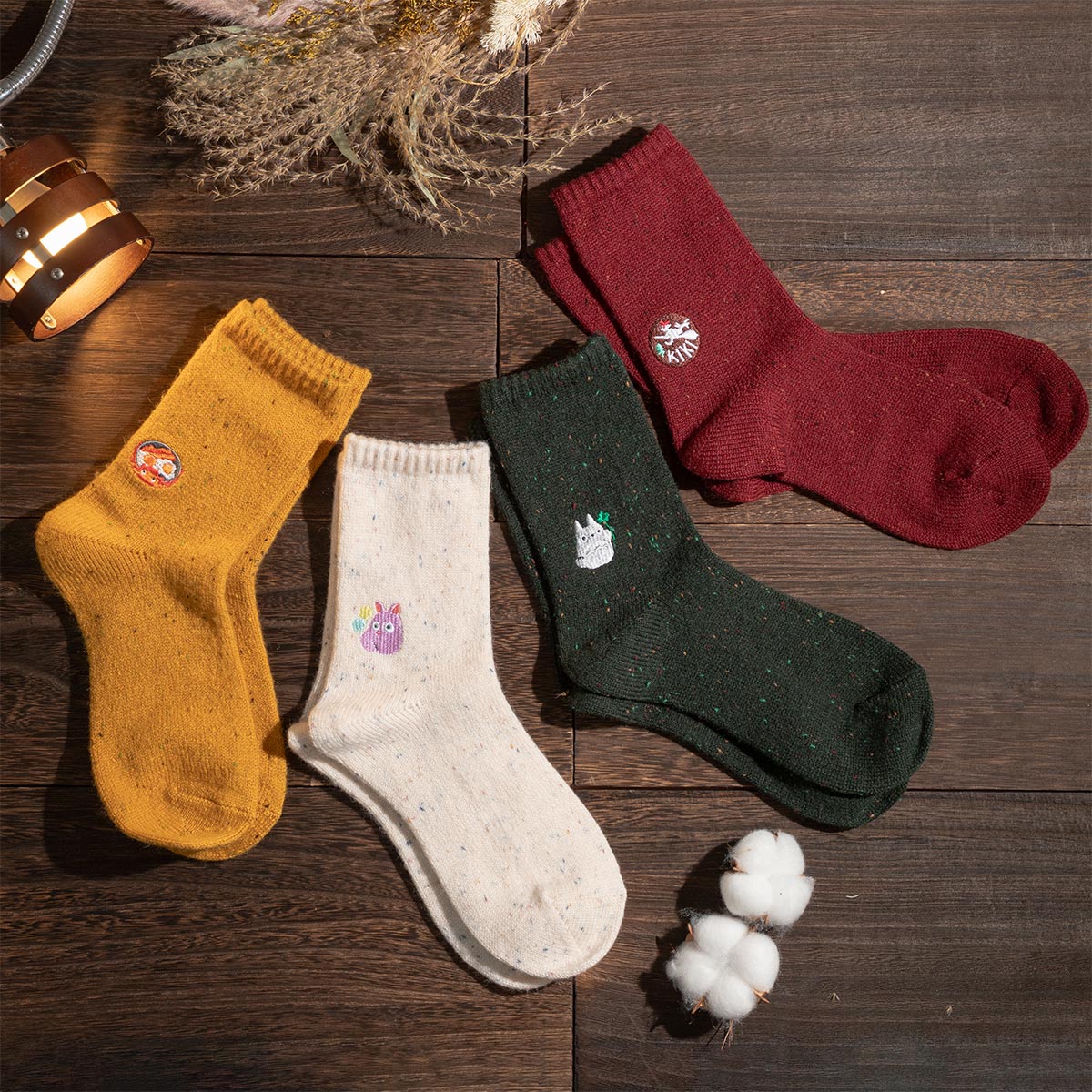 Kiki's Delivery Service Color Nep Crew Socks Red 23-25cm