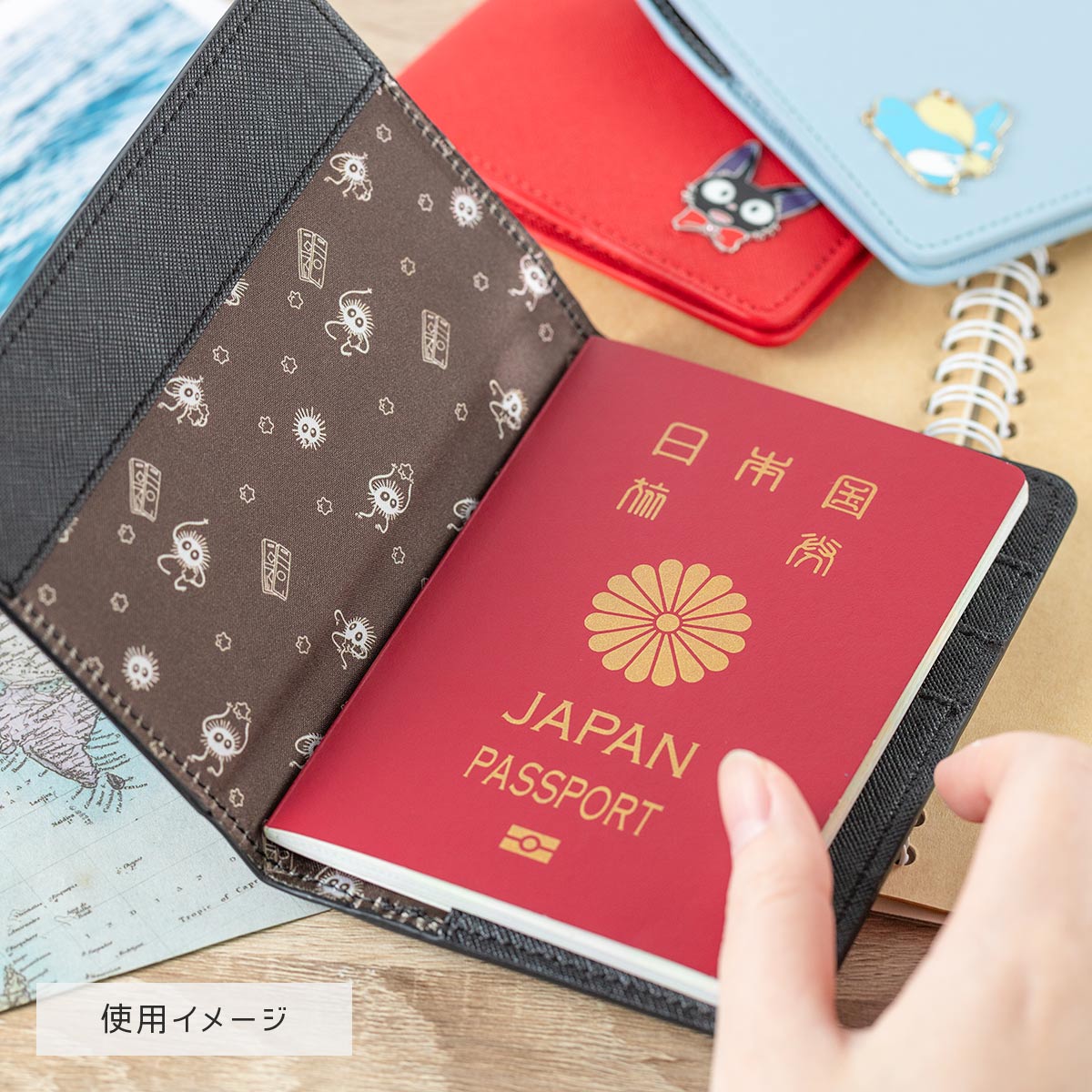 Ghibli Spirited Away Leather Passport Case - Ghibli Studio