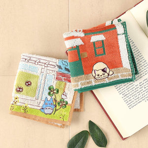 In the style of Whisper of the Heart "Earth Shop" Mini Towel - Studio Ghibli