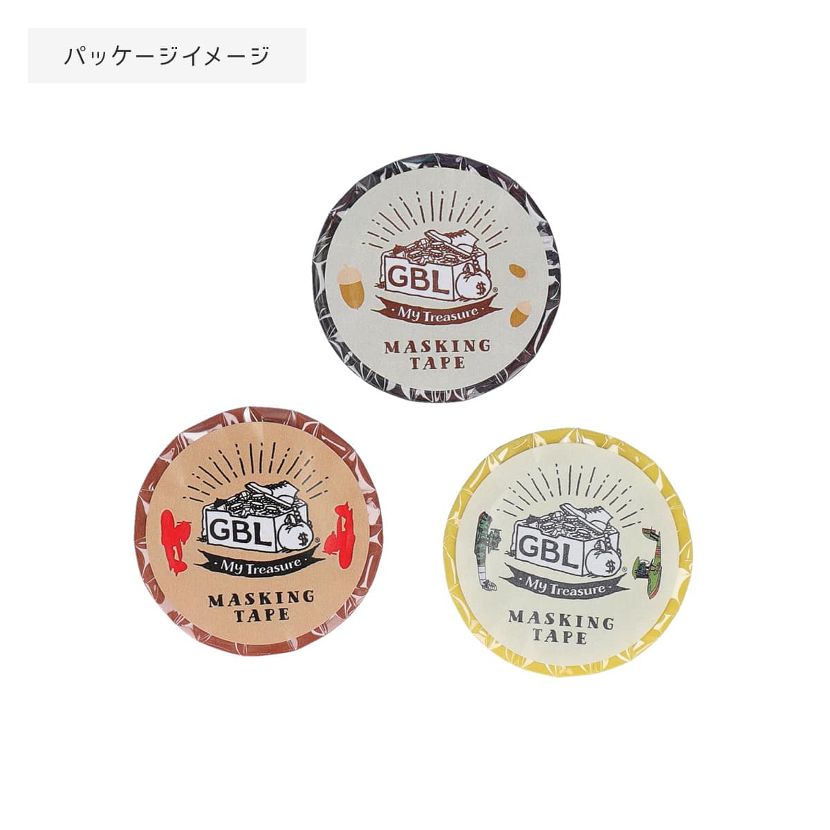 GBL My Neighbor Totoro Masking Tape Oikakekko 0.7in x 7.7yd