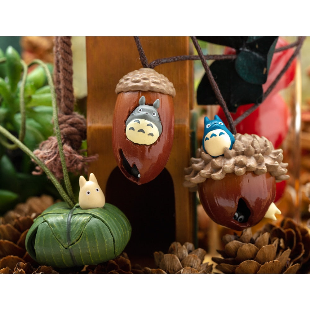 My Neighbor Totoro Acorn Holder Keychain Medium and Small Totoro
