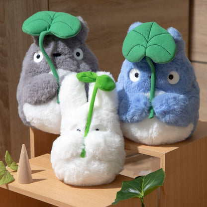 My Neighbor Totoro Little Totoro Plush Holding a Leaf